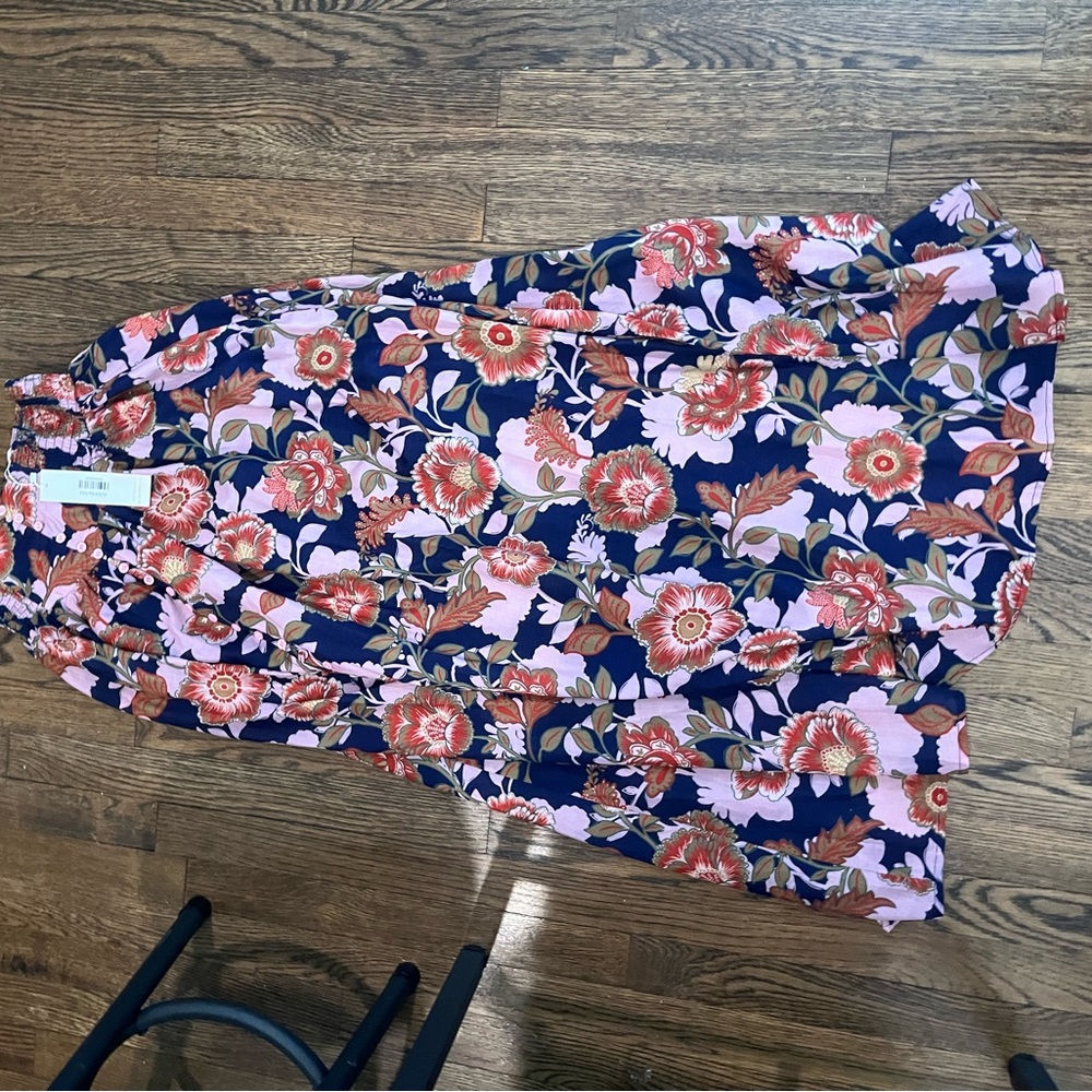 Flower maxi skirt